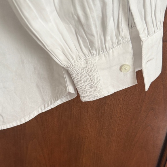 Madewell White Top with Black Stitching - Picture 4 of 4